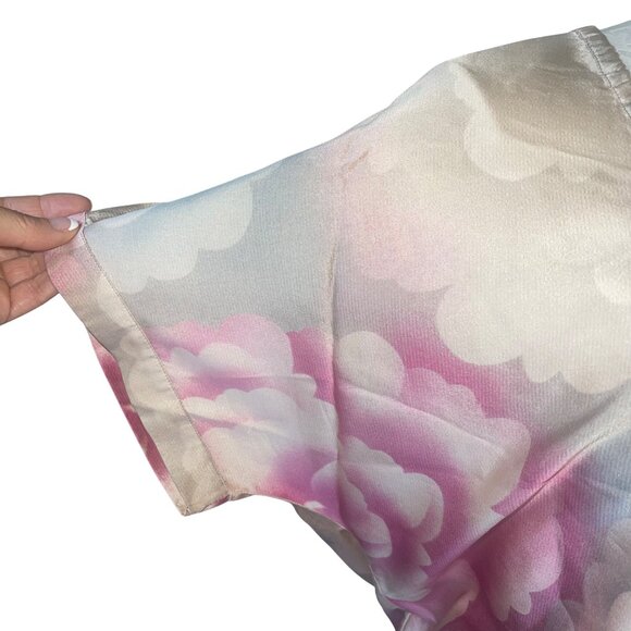 Dries Van Noten Womens Top Size Small Multicolor Floral Drawstring Casual - Picture 7 of 14